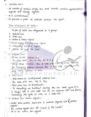 Microprocessor full hand made notes