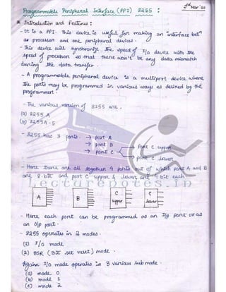 Microprocessor full hand made notes