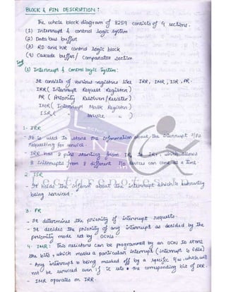 Microprocessor full hand made notes