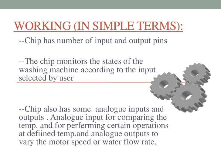 Microprocessor in washing machine