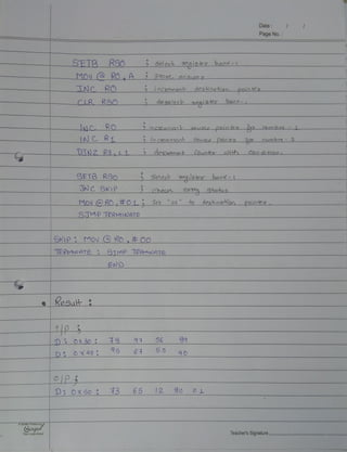 •
Date : I
Page No. :
Roo • 6e1ec.k is~~ book' - 1
~
Ro A •
3-tv-ire.... an
Ro ; "Cbl"Menl;- d<?s+ioo..f.,·
dese.l e bank'-
5ETB RS See.d:
• •
5G
55 90
D ~ o x so ~ i 3 65 IQ._ §-0 o .1..
A
Teacher's Signature__________
 