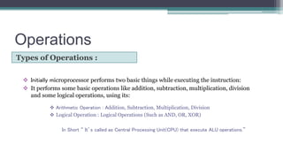 Introduction to Microprocessor & Code | PPT