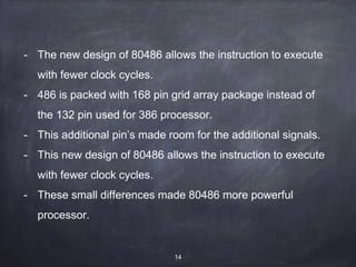 Evolution of microprocessors and 80486 Microprocessor. | PPTX