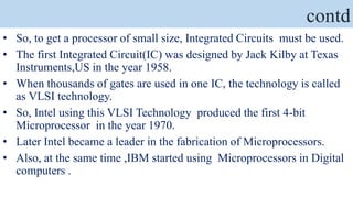 Single Gate In Microprocessor Microprocessors basics | PPTX