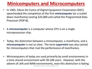 ECESLU Microprocessors lecture | PPTX | Computing | Technology & Computing