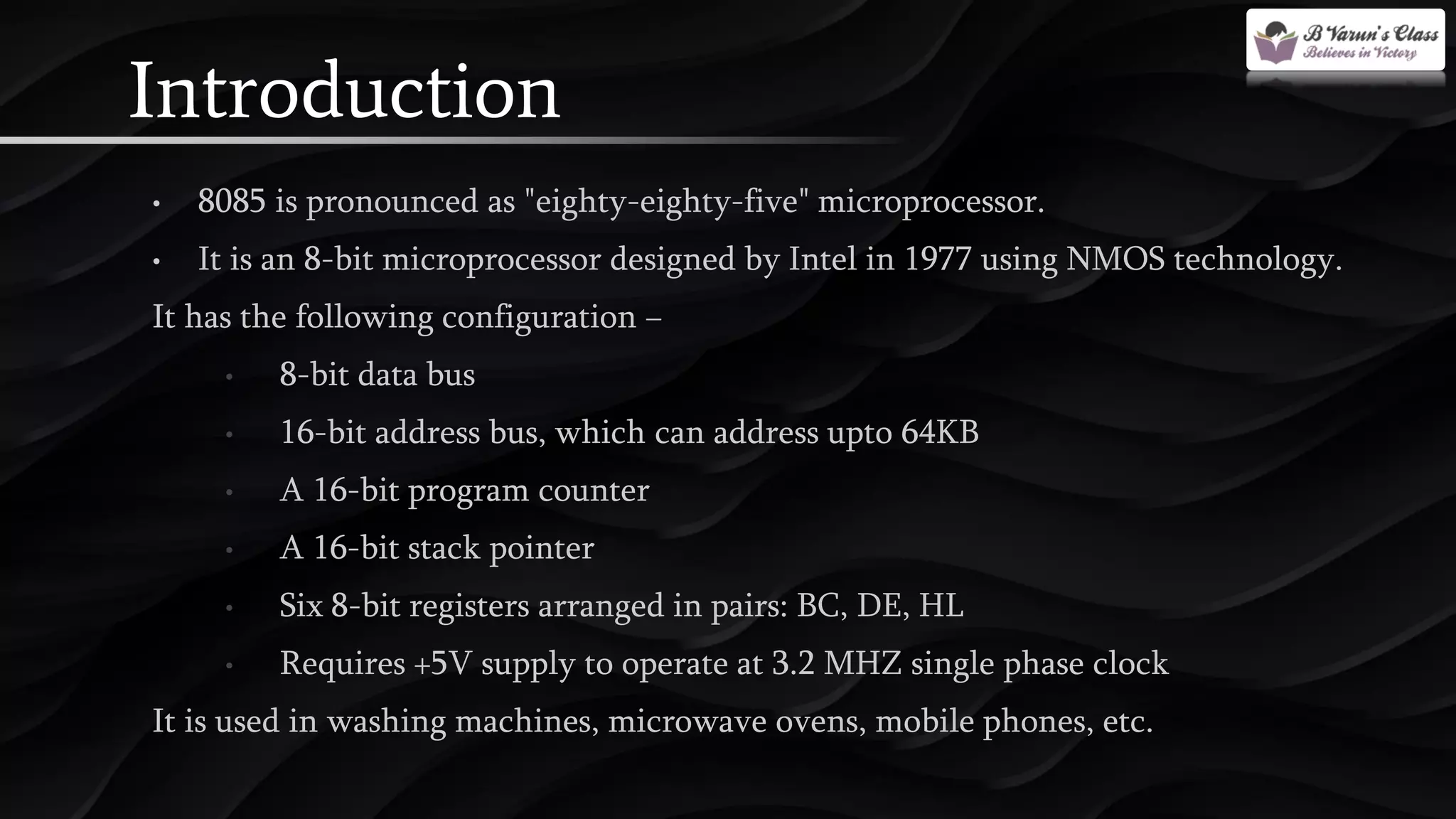 Microprocessors 8085 architecture | PPT