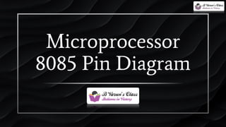 Microprocessor
8085 Pin Diagram
B.Varun
 