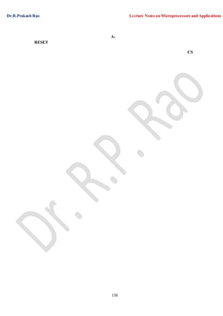 Dr.R.Prakash Rao Lecture Notes on Microprocessors and Applications
138
A1
RESET
CS
 