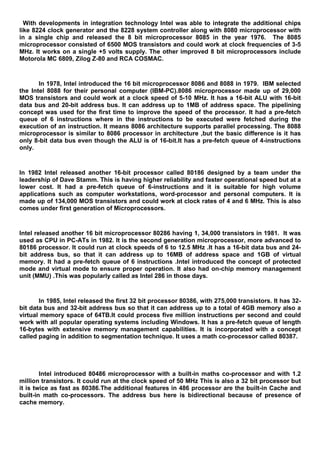 Microprocessors & Microcomputers Lecture Notes | PDF