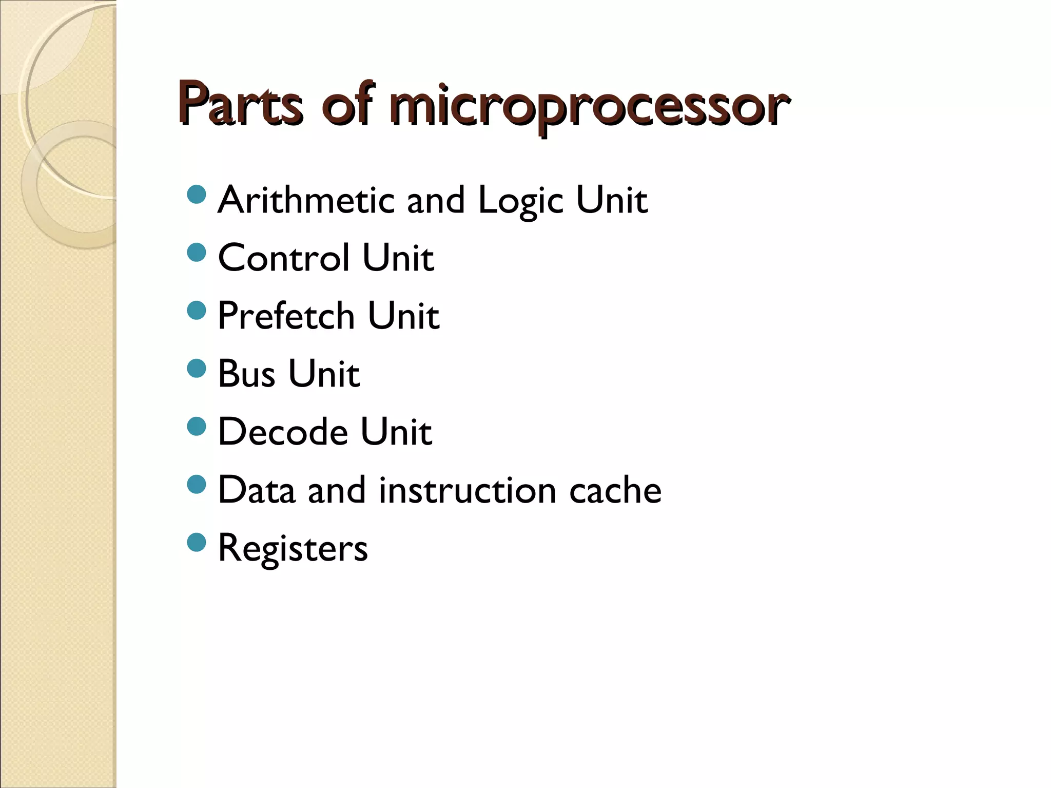 Microprocessors and microcontrollers | PPT | Operating Systems ...