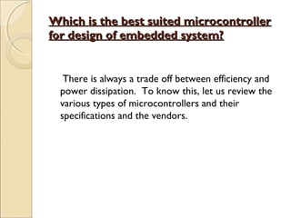 Microprocessors and microcontrollers | PPT