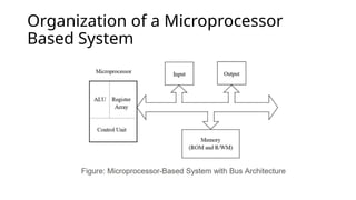 Organization of a Microprocessor
Based System
 