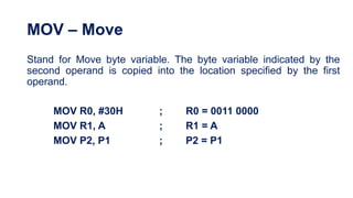 Bytes Moving Microprocessor Systems - MCU Applications with 8051 MCU and Assembly ...