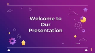Welcome to
Our
Presentation
1
 