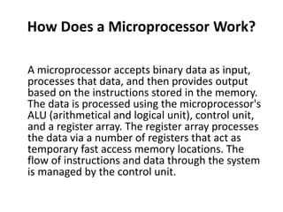 Draw and explain the architecture of general purpose microprocessor | PPTX