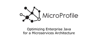 Optimizing Enterprise Java
for a Microservices Architecture
 
