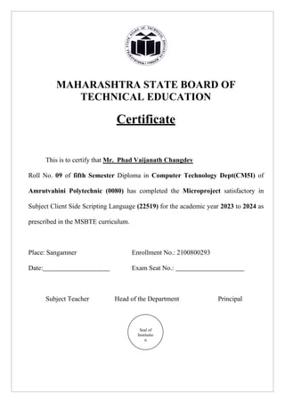 MICROPROJECT_CSS resume.pdf client side scripting | PDF