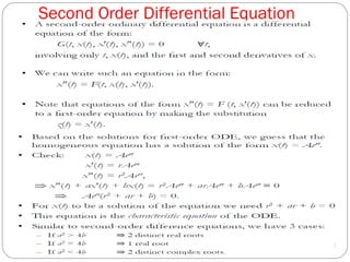 Second Order Differential Equation
 
