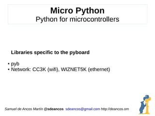 python on microcontrollers newsletter: comparing... Micro-python | ODP