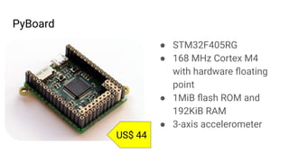 micropython python stm32f405 iot development board for... Micropython for the iot | PDF