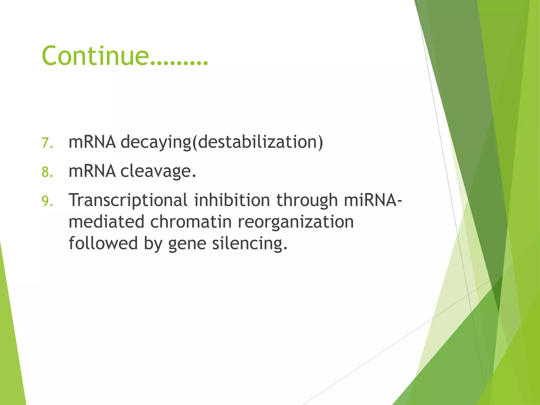 MicroRNA and thier role in gene regulation | PPTX