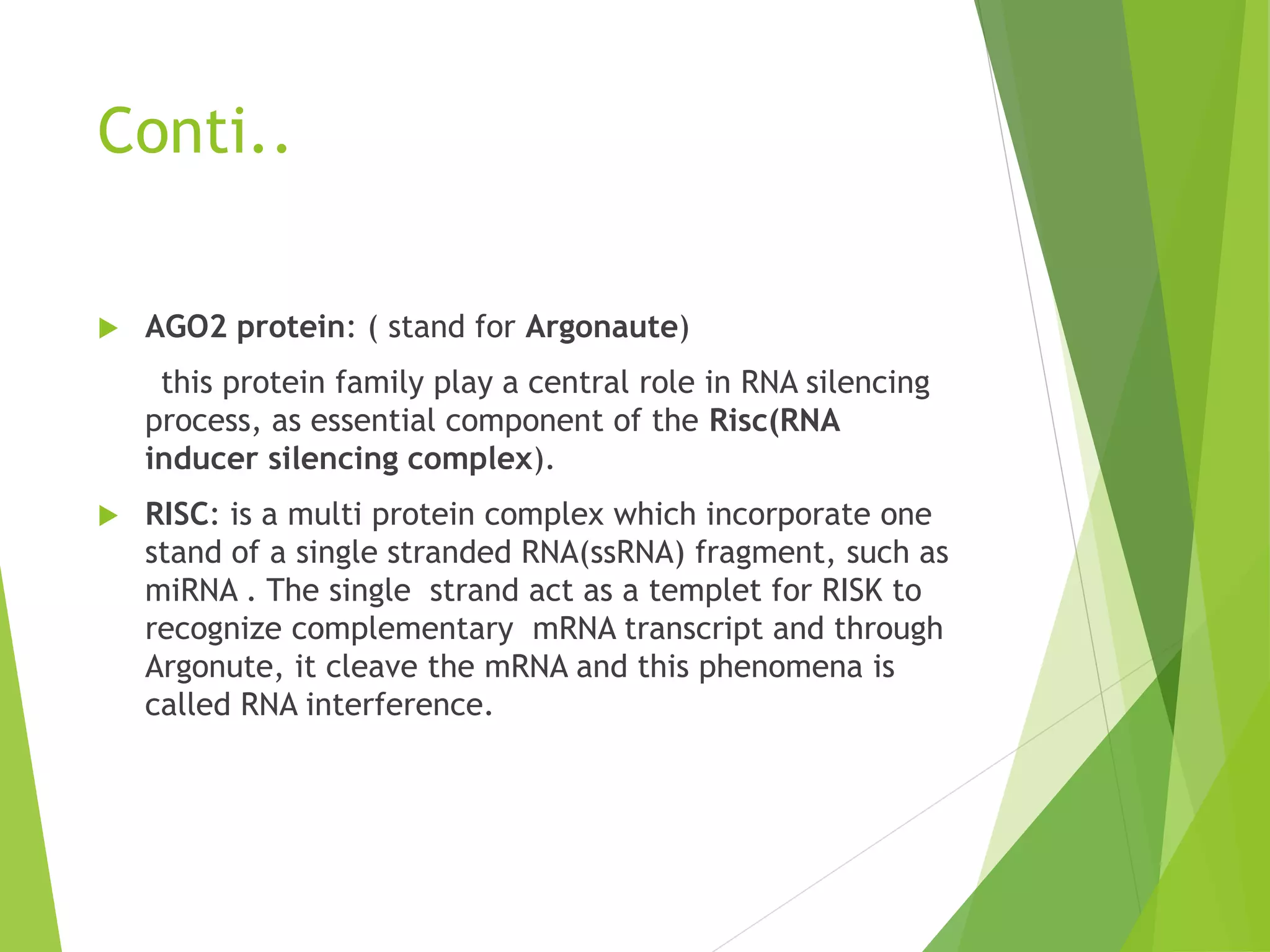 MicroRNA and thier role in gene regulation | PPTX