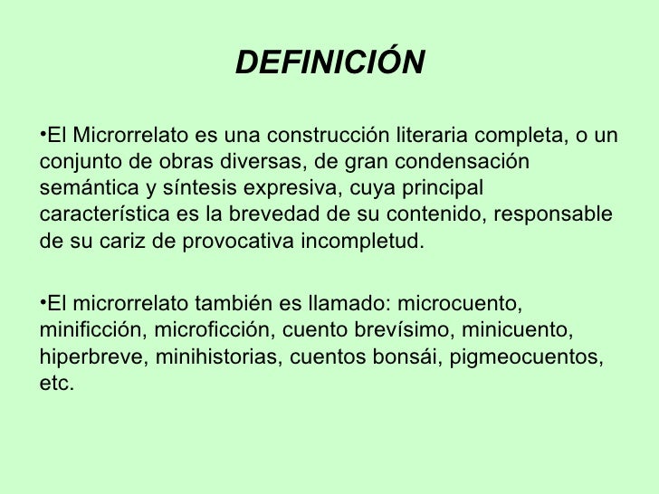 Microrrelato Concepto, Características y Ejemplos - Recursos