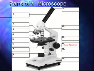 Parts of a Microscope




                   Course Adjustment
 