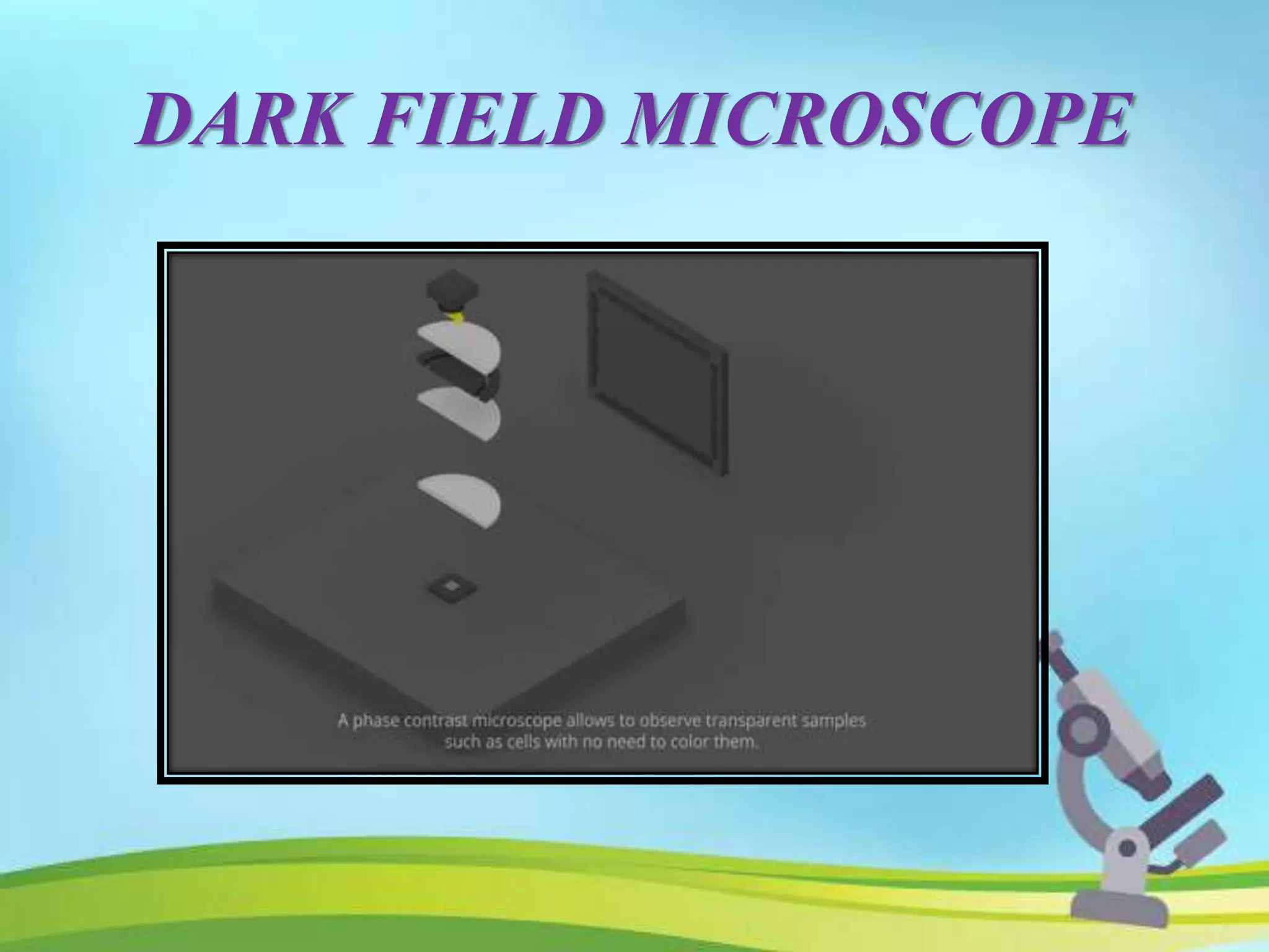DARK FIELD MICROSCOPE
 