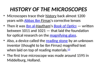 microscope ,introduction,types uses .pptx
