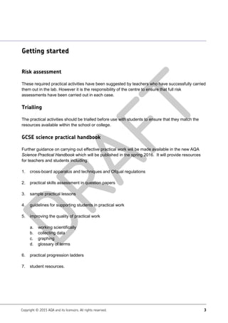 Gcse Lab Risks Worksheet Require Practical Activities - Microscopy - Plant cell practical ...