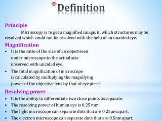 Light Microscope and types | PPTX