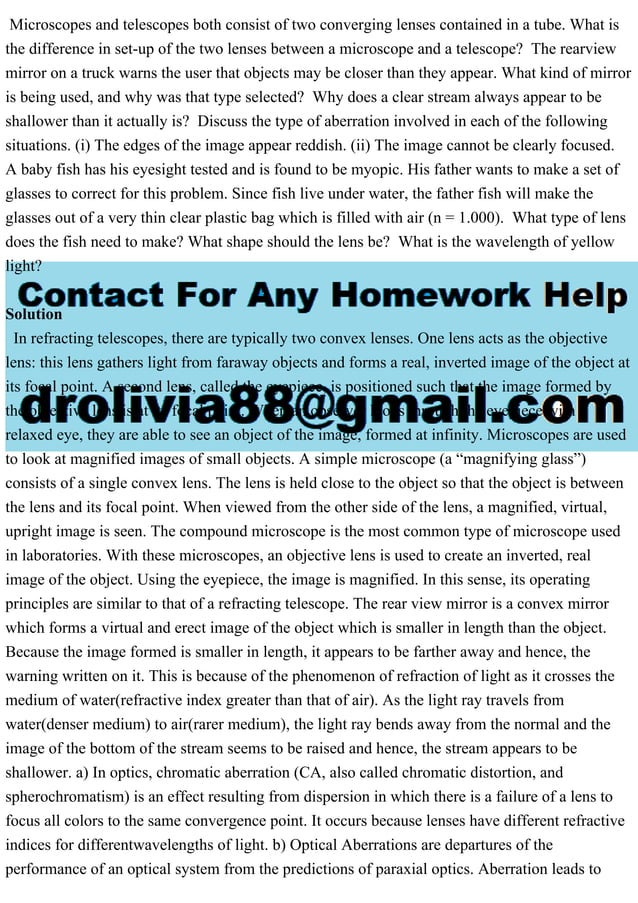 Microscopes and telescopes both consist of two converging lenses cont.pdf