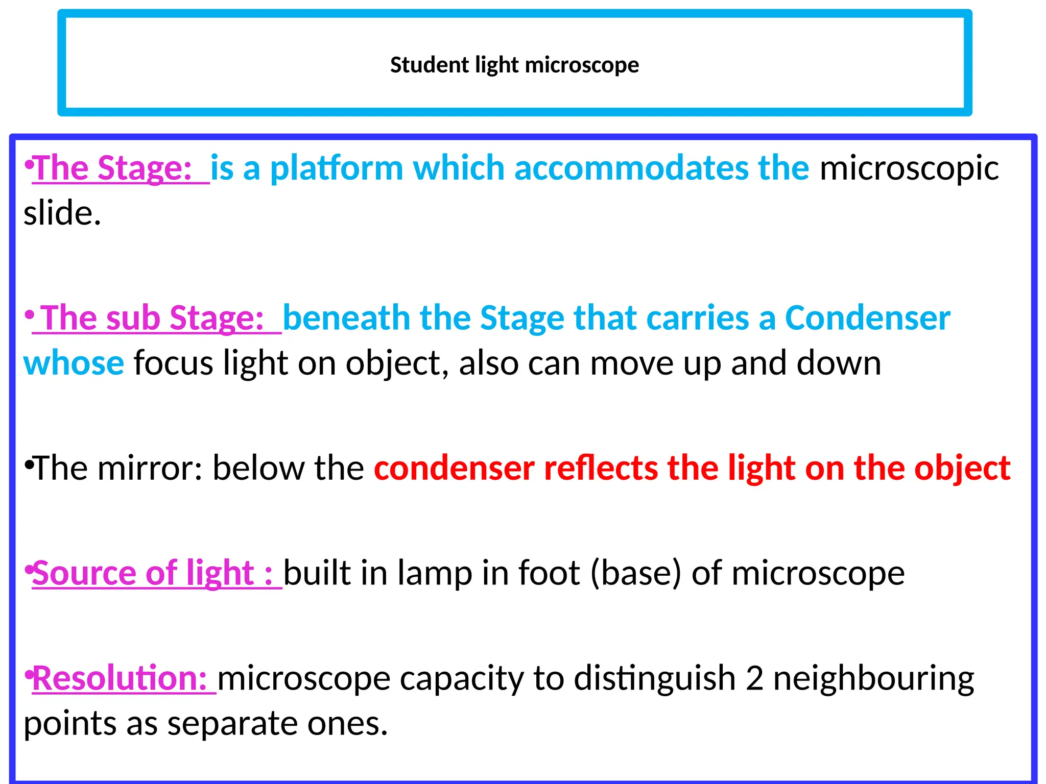microscope & staining methods for bacterial visualization | PPTX