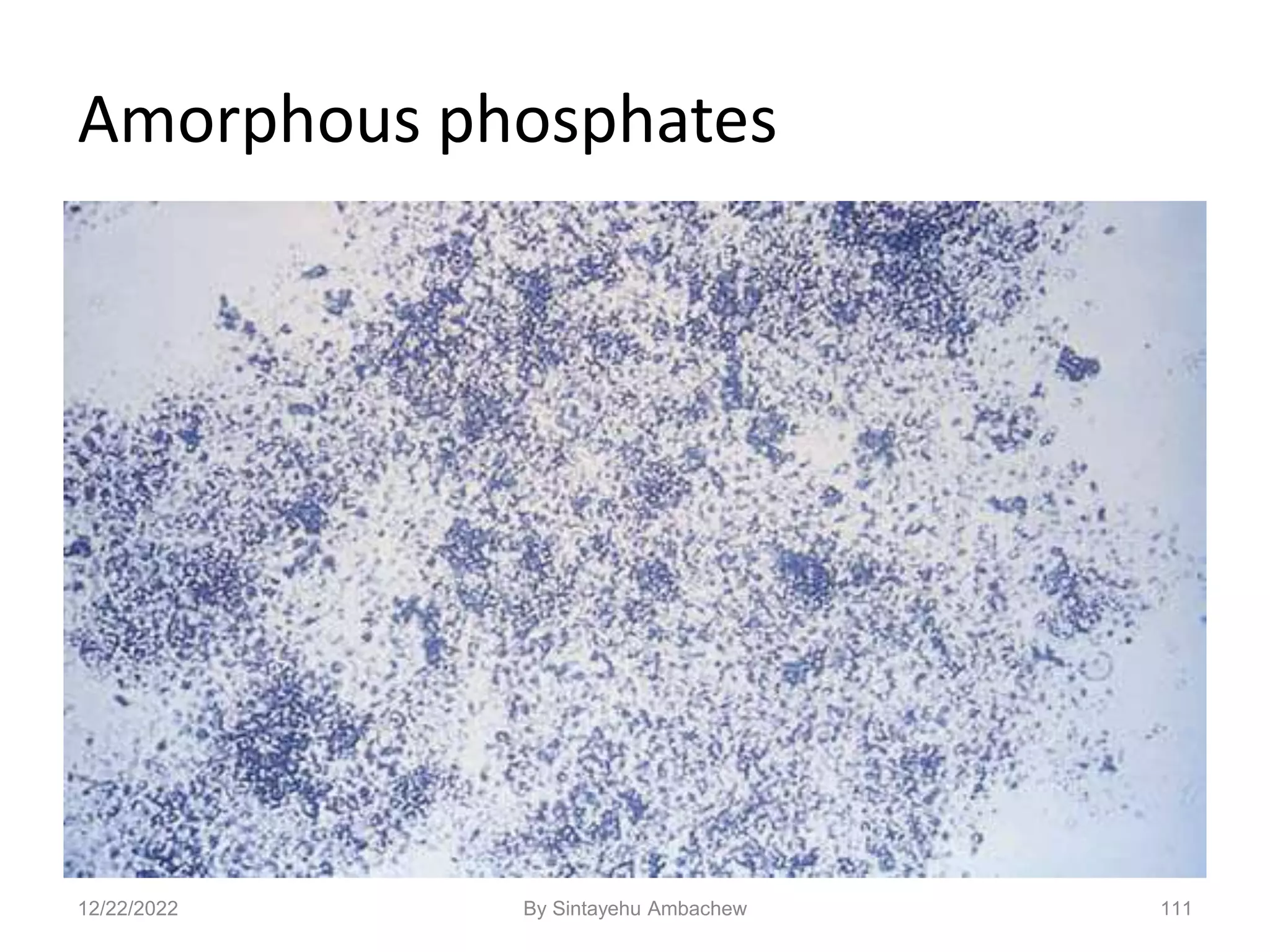 Amorphous phosphates
111
12/22/2022 By Sintayehu Ambachew
 