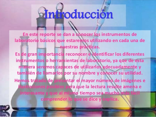 INSTRUMENTOS DE UN LABORATORIO