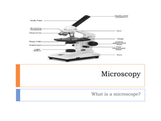 Microscopy
What is a microscope?
 