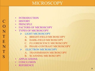 Microscopy | PPTX