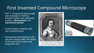 PPT on Microscopy - Compound Microscope, History, Parts and Function | PPTX