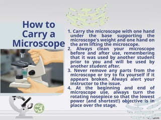 microscopy label, how to use it and techniques | PPTX