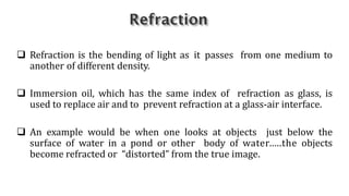 Refraction In Microscope Microscopy | PPTX