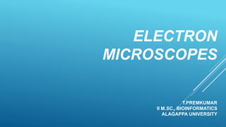 electron microscopy | PPTX