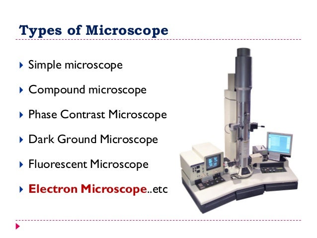 electron microscopy sem amp tem types of microscopes chart