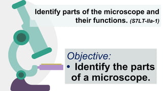 Identify Parts of the Microscope and Their Functions | PPTX