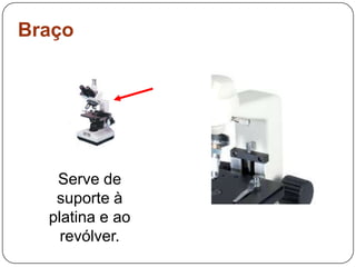 BraçoServe de suporte à platina e ao revólver. 