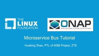 Microservice Bus Tutorial
Huabing Zhao, PTL of MSB Project, ZTE
 