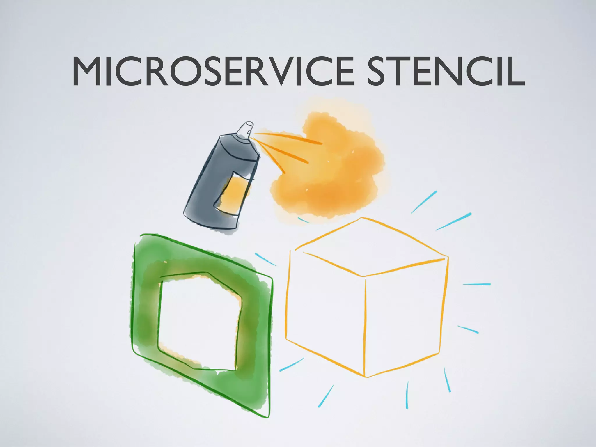 MICROSERVICE STENCIL
Friday, 20 September 13
- git project with a vanilla skeleton for a service
- standard stack (Rack,Webmachine, Nagios, NGinx, Splunk)
- standard packaging and deployment (RPM)
- encoded best practice for project setup
- spawning a new service took seconds, clone project
- continually improved
 