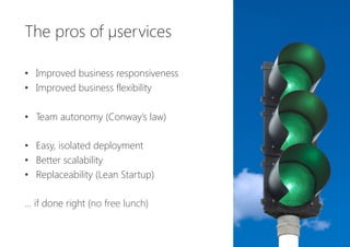 The need for speed
Autonomous teams
µServices
DevOps
Continuous Delivery
Cloud
Craftsmanship
…
 