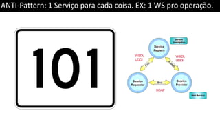 ANTI-Pattern: 1 Serviço para cada coisa. EX: 1 WS pro operação.
 
