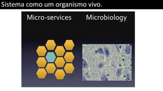 Sistema como um organismo vivo.
 